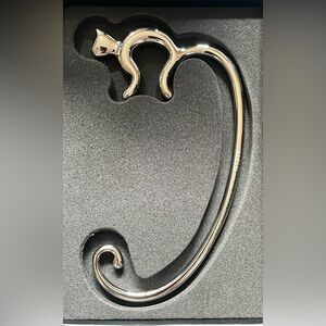 NEW Alessi Minou Silver Tone Purse Hook